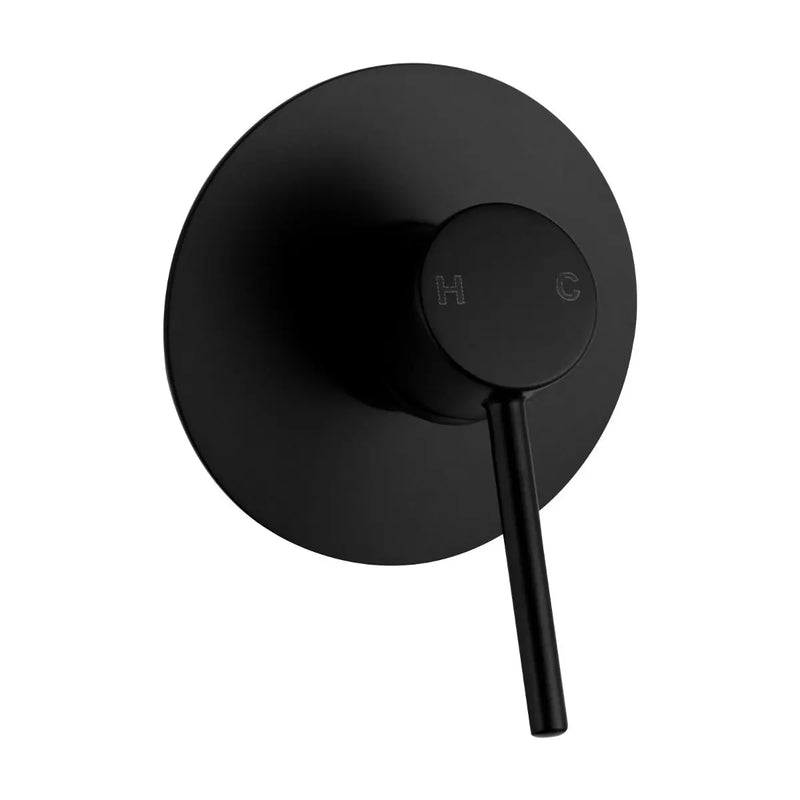 LUCID PIN Round Shower/Bath Wall Mixer Chrome and Colours Aquaperla