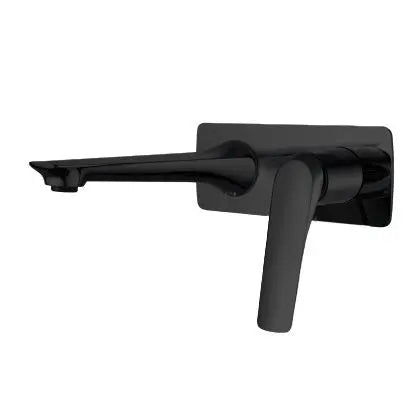 AU Chrome/Black Bathtub/Basin Wall Mixer With Spout FIL Kitchen Bathroom
