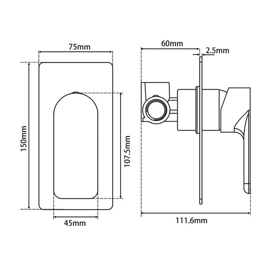 VOG Solid Brass Shower/Bath Wall Mixer(color up) Chrome & Colours FIL Kitchen Bathroom