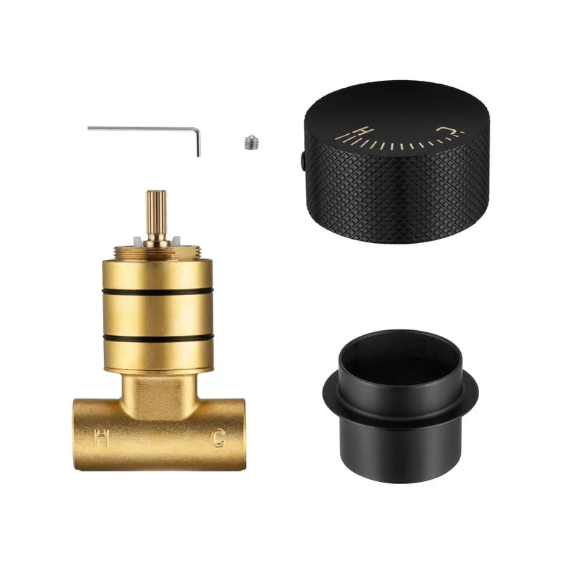 Round Progressive Wall Mixer Handle Chrome and Colours FIL Kitchen Bathroom
