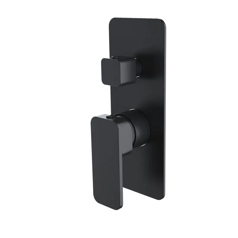 IVANO Series Solid Brass Chrome/Black Bath/Shower Wall Mixer with Diverter Wall Mounted FIL Kitchen Bathroom
