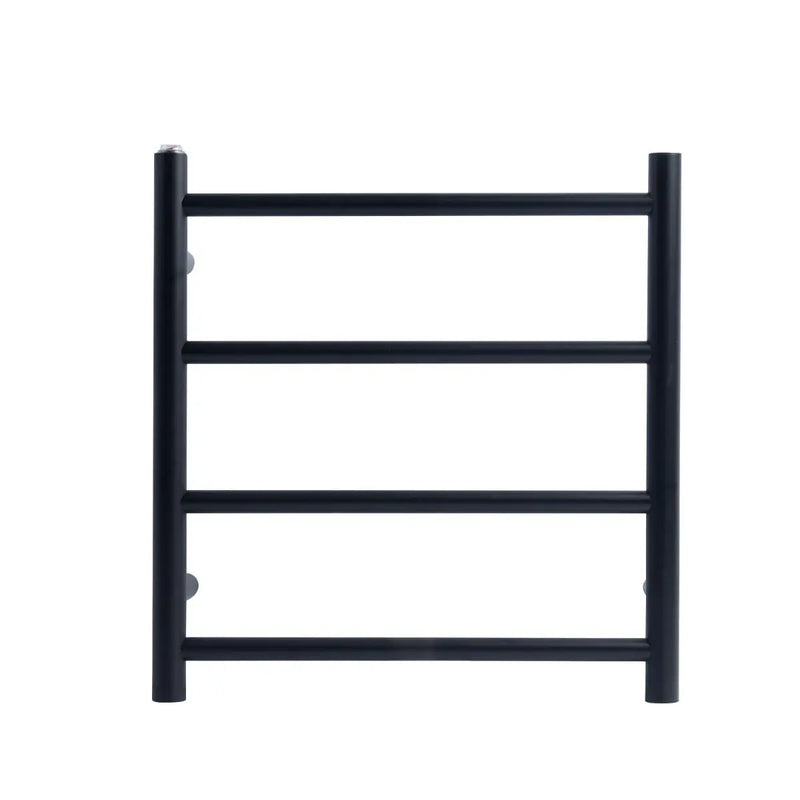 Round  Electric Heated Towel Rack 4 Bars Chrome and Colours FIL Kitchen Bathroom