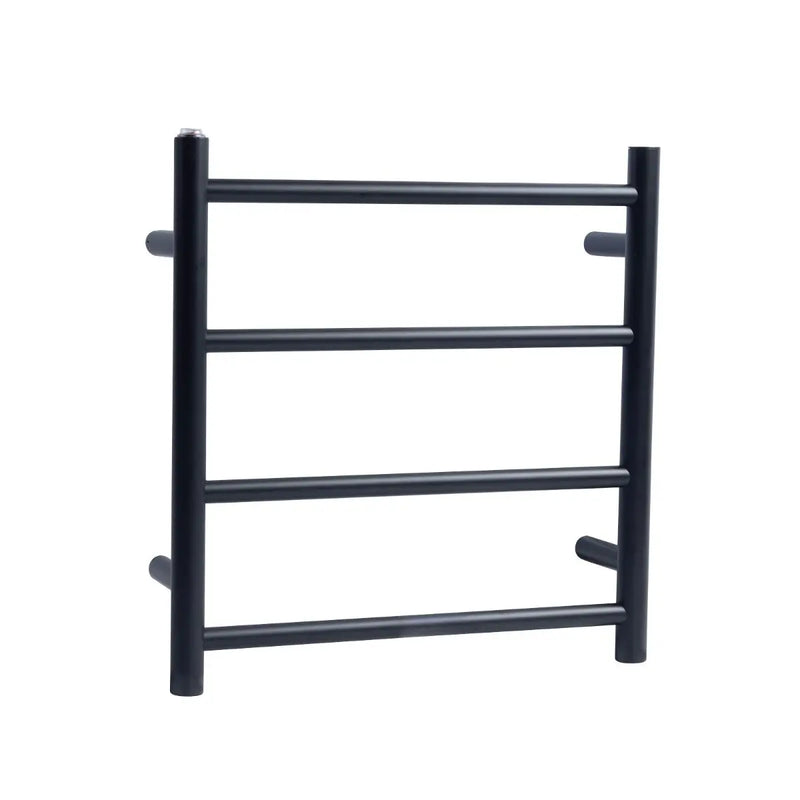 Round  Electric Heated Towel Rack 4 Bars Chrome and Colours FIL Kitchen Bathroom