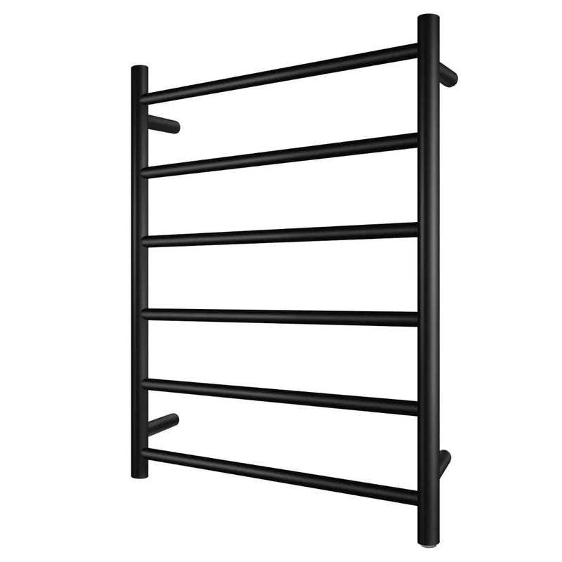 Round  Electric Heated Towel Rack 6 Bars Chrome and Colours FIL Kitchen Bathroom