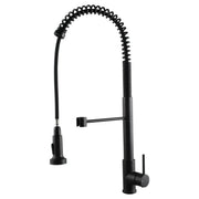 Tall Spring Chrome/Black Pull Out Kitchen Sink Mixer Tap FIL Kitchen Bathroom