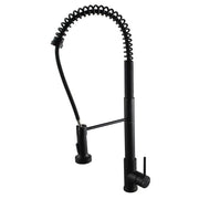 Tall Spring Chrome/Black Pull Out Kitchen Sink Mixer Tap FIL Kitchen Bathroom
