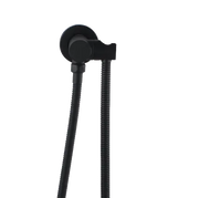 Round Chrome/Black Hand held Shower Bracket Holder FIL Kitchen Bathroom