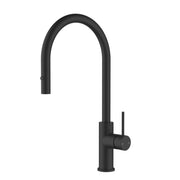 Otus Slimline SS Gooseneck Pull-Out Sink Mixer In Brushed ss304 - FIL Kitchen Bathroom