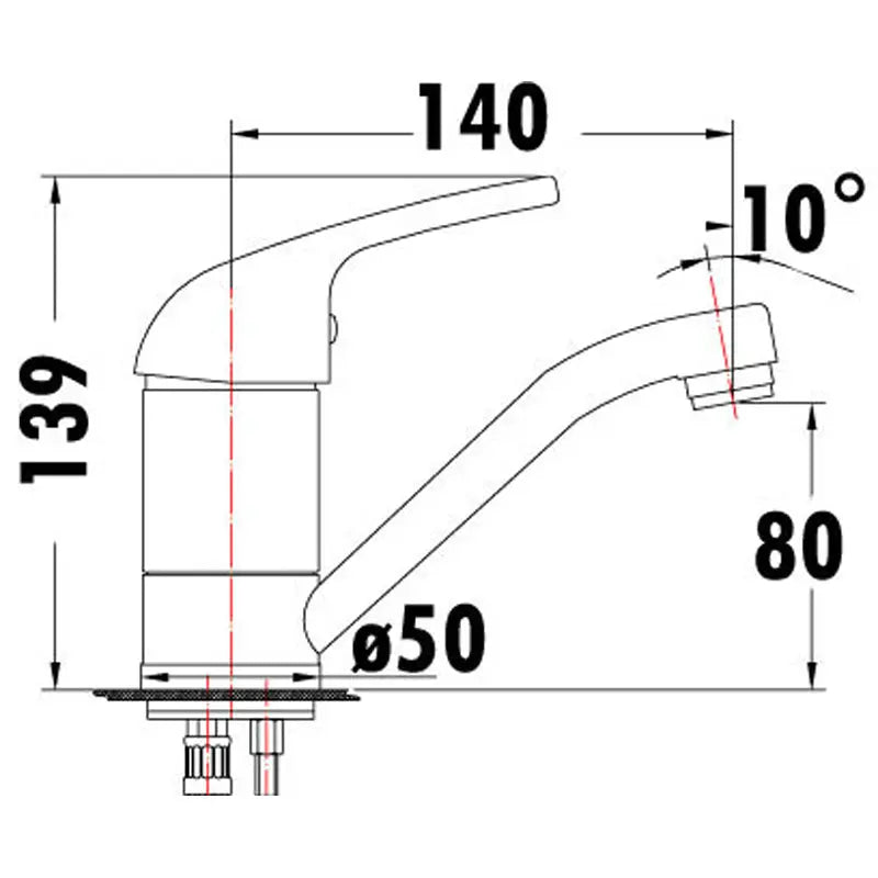 Ruby II Swivel Basin Mixer ACL