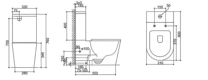 POTTI JUNIOR TOILET SUITE FIL Kitchen Bathroom
