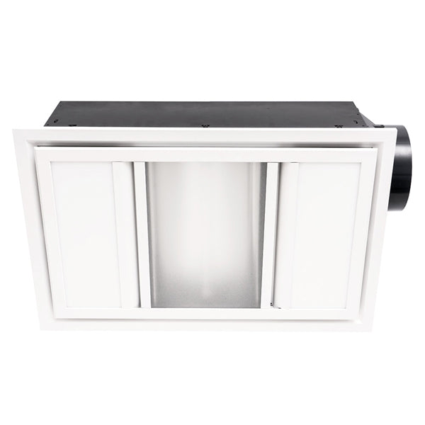 Mercator Domino 3-in-1 Exhaust Fan White with CCT LED Lights