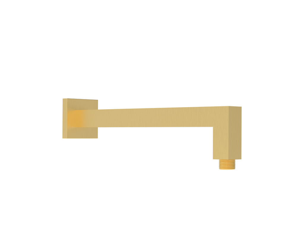 SQUARE HORIZONTAL SHOWER ARM 400MM CHROME & COLOURED