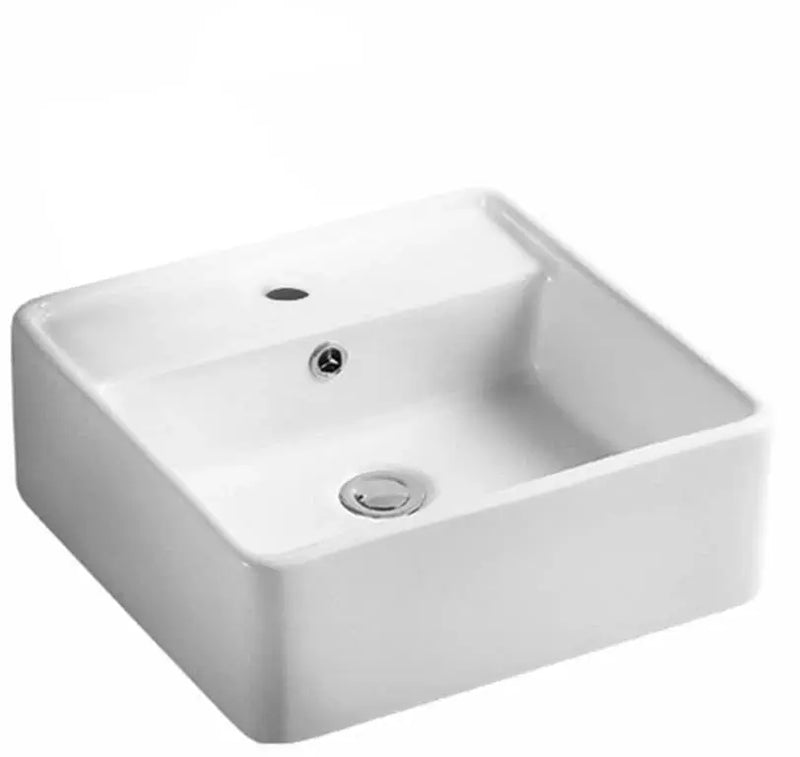 Ultra Slim Wall Hung/Above Counter Basin Gloss White 330mm/375mm/410mm/420mm/460mm - FIL Kitchen Bathroom