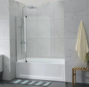 FIXED AND SWING PANEL OVER BATHTUB SCREEN CHROME FIL Kitchen Bathroom