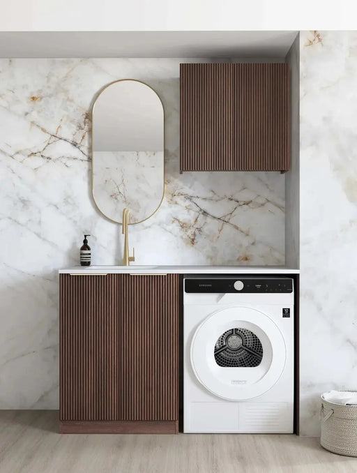 Havana Sable Walnut Laundry Kit 1305x600x2100 (Set-A) - FIL Kitchen Bathroom
