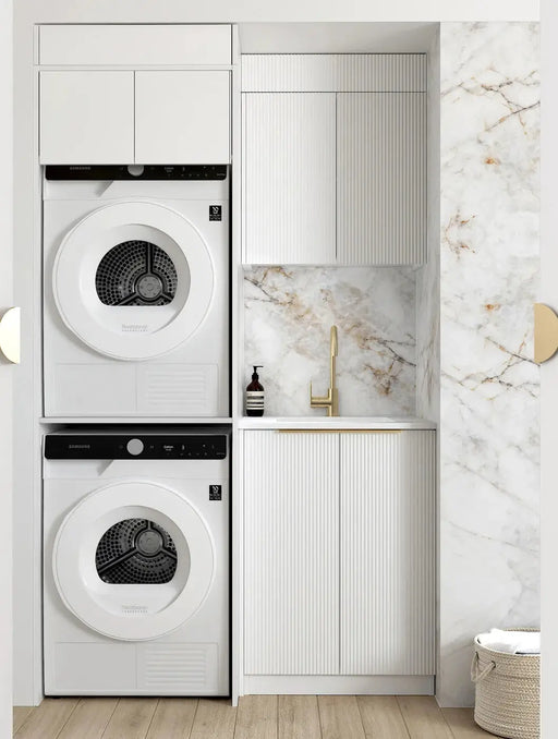 Bondi White Laundry Kit 1305x600x2100 (Set-C) - FIL Kitchen Bathroom