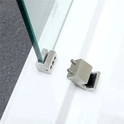 FRAMELESS SLIDING DOOR WALL TO WALL  BRUSHED NICKEL FIL Kitchen Bathroom
