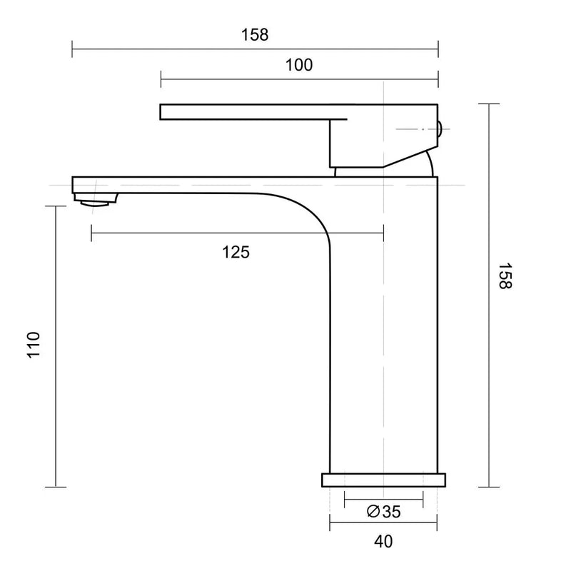 IVANO Series Basin Mixer Chrome/Black FIL Kitchen Bathroom