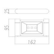 RUSHY Soap Dish Holder Chrome and Colours FIL Kitchen Bathroom