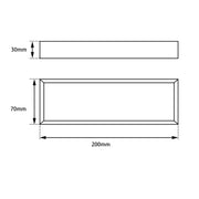 IVANO Series Chrome/Black Towel Ring FIL Kitchen Bathroom