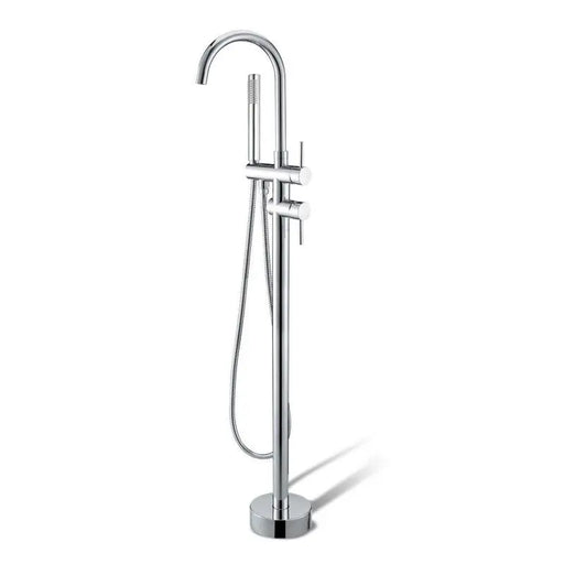 Pentro Round Chrome Freestanding Bath Mixer With Hand held Shower FIL Kitchen Bathroom