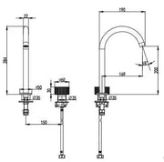 Soko Hob Basin Mixer - FIL Kitchen Bathroom
