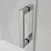 FRAMELESS SLIDING DOOR WALL TO WALL  BRUSHED NICKEL FIL Kitchen Bathroom