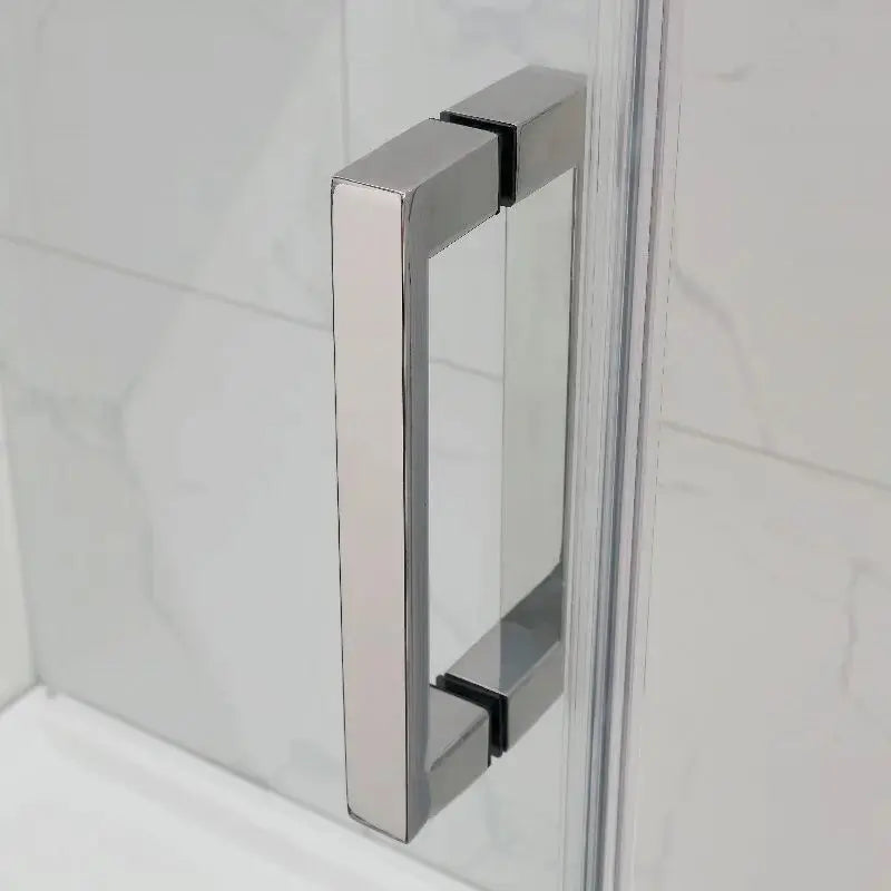 FRAMELESS SLIDING DOOR WALL TO WALL  BRUSHED NICKEL FIL Kitchen Bathroom