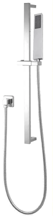 Square Brushed Nickel Handheld Shower Set FIL Kitchen Bathroom