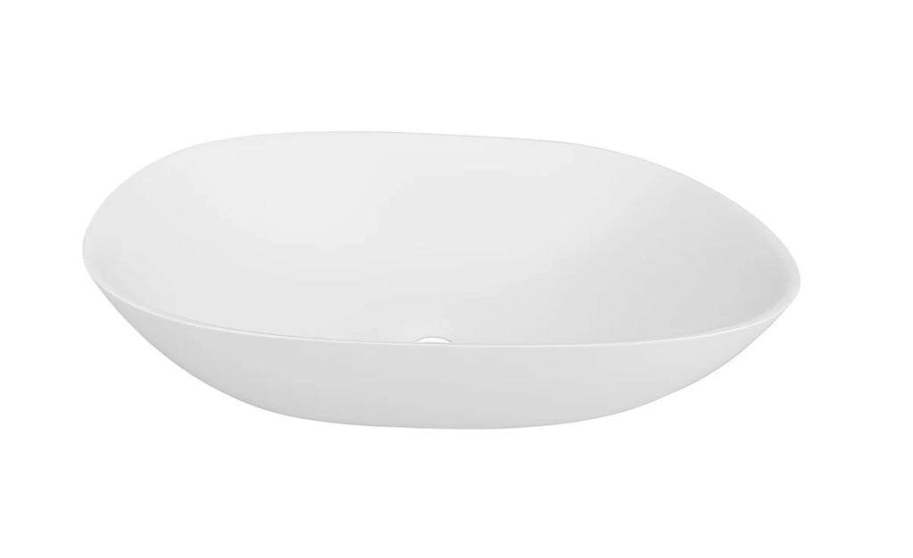 SOLID SURFACE BASIN WHITE 500mm X 360mm X 120mm