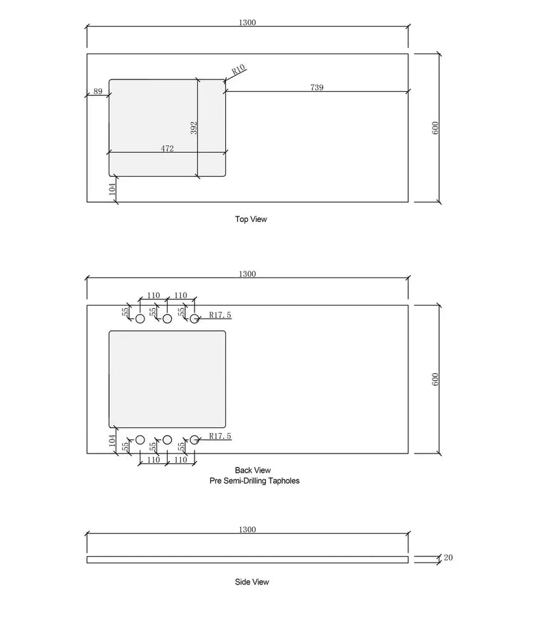 Byron/Bondi Natural Oak Laundry Kit 1305x600x2100 (Set-C) - FIL Kitchen Bathroom
