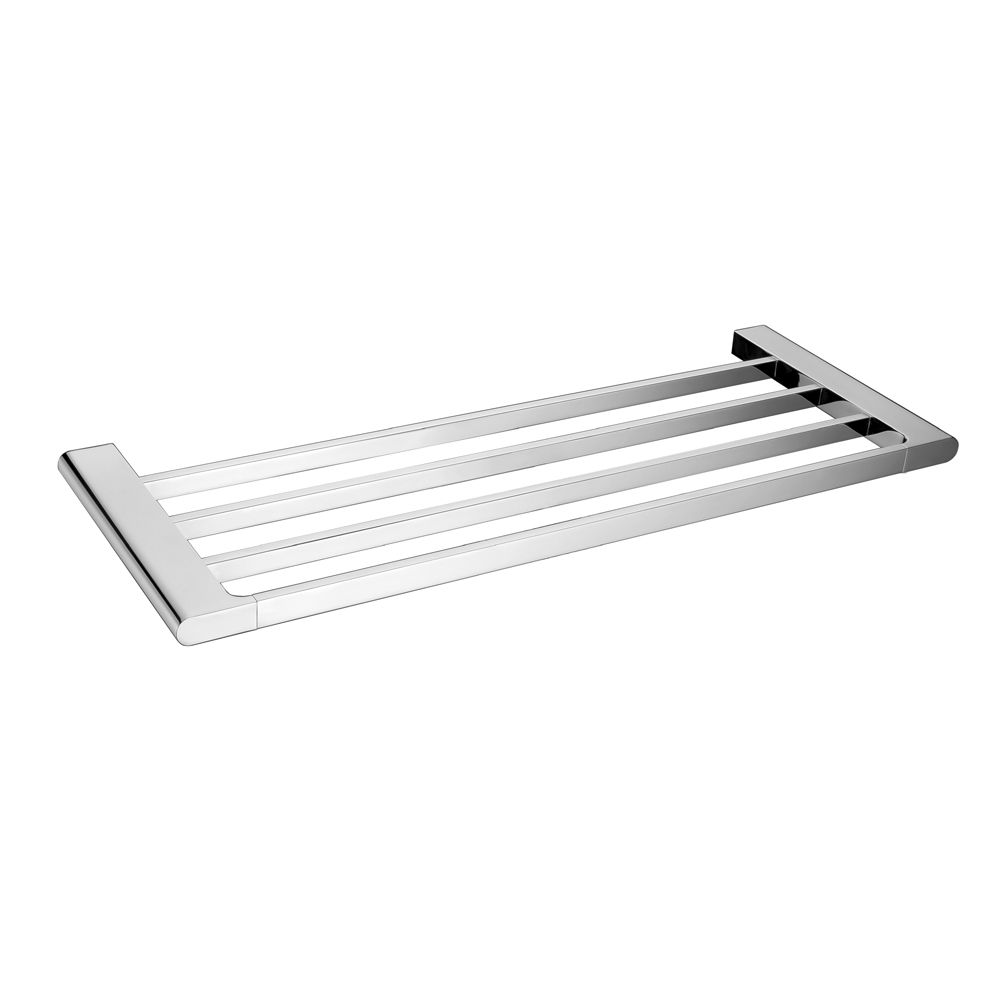 AU Chrome/Black Towel Rack 600mm