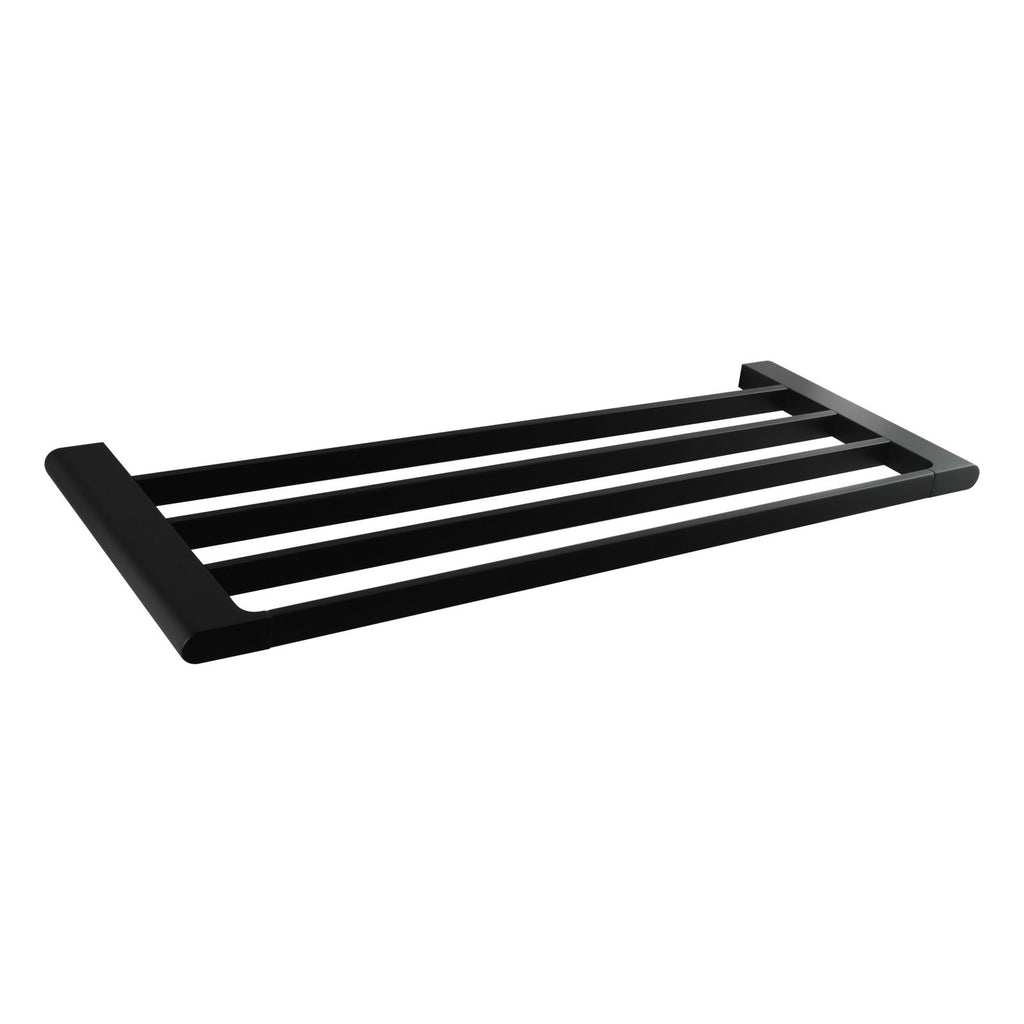 AU Chrome/Black Towel Rack 600mm