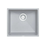457 x 406 x 200mm Carysil Concrete Grey Single Bowl Granite Stone Kitchen/Laundry Sink Top/Flush/Under Mount FIL Kitchen Bathroom