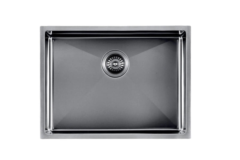 600x450x230mm 1.2mm Handmade Top/Undermount Single Bowl Kitchen Sink 304 Stainless Steel Chrome/Grey/Gold FIL Kitchen Bathroom