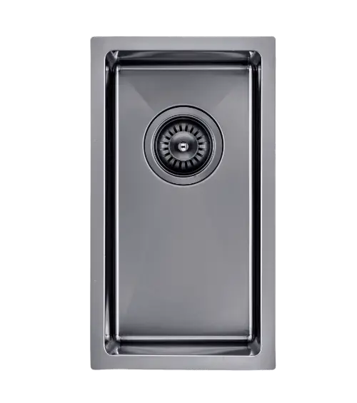 250x450x215mm 1.2mm Handmade Top/Undermount Single Bowl Kitchen Sink Chrome/GM/BG FIL Kitchen Bathroom