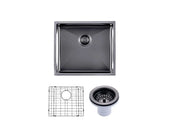 490x440x230mm 1.2mm Handmade Top/Undermount Single Bowl Kitchen/Laundry Sink Chrome/Grey/Gold FIL Kitchen Bathroom