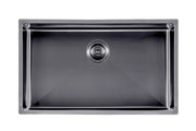 762x457x254mm 1.2mm Handmade Single Bowl Top/Undermount Kitchen/Laundry Sink Chrome/Grey/Gold FIL Kitchen Bathroom