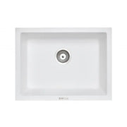 610 x 457 x 205mm Carysil Single Big Bowl Granite Kitchen/Laundry Sink Top/Flush/Under Mount FIL Kitchen Bathroom