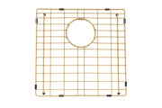 440x440x205mm Satin/Grey/Gold Stainless Steel Handmade Single Bowl Sink for Flush Mount and Undermount FIL Kitchen Bathroom