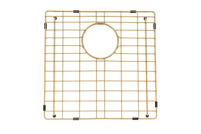 440x440x205mm Satin/Grey/Gold Stainless Steel Handmade Single Bowl Sink for Flush Mount and Undermount FIL Kitchen Bathroom