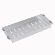 Square stainless steel colander for kitchen sink 443*183*40mm FIL Kitchen Bathroom