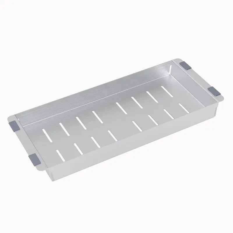 Square stainless steel colander for kitchen sink 443*183*40mm FIL Kitchen Bathroom