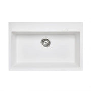 780 x 510 x 220mm Carysil Black Single Bowl Granite Stone Kitchen Sink Top/Under Mount FIL Kitchen Bathroom