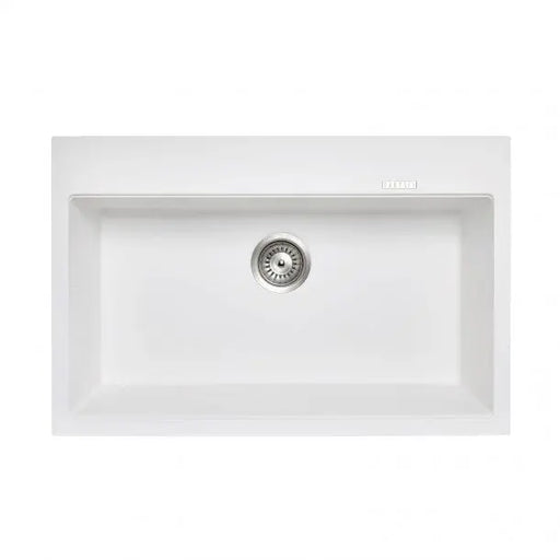 780 x 510 x 220mm Carysil Black Single Bowl Granite Stone Kitchen Sink Top/Under Mount FIL Kitchen Bathroom