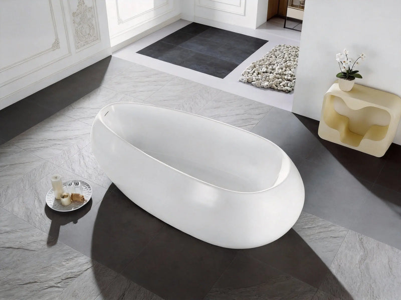Voga Acrylic Free-Standing Bathtub 1800mm Lukka