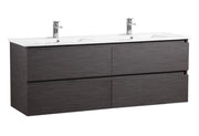 Stella Walnut Wall Hung Vanity - FIL Kitchen Bathroom
