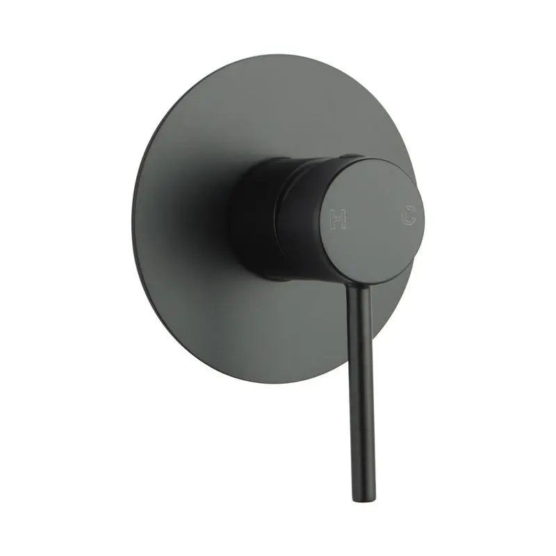 LUCID PIN Round Shower/Bath Wall Mixer Chrome and Colours Aquaperla