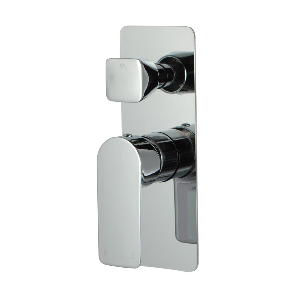 VOG Solid Brass Bath/Shower Wall Mixer with Diverter Wall Mounted Chrome and Colours