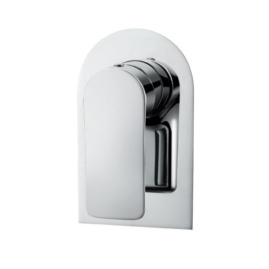 Persano Bathroom Chrome Solid Brass Shower/Bath Wall Mixer